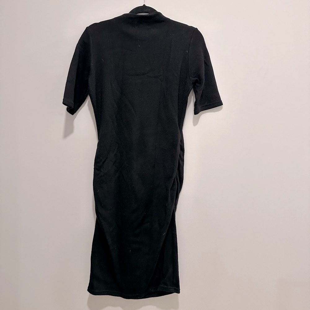 Carry, maternity dress, black, size M, ruched side, good condition
